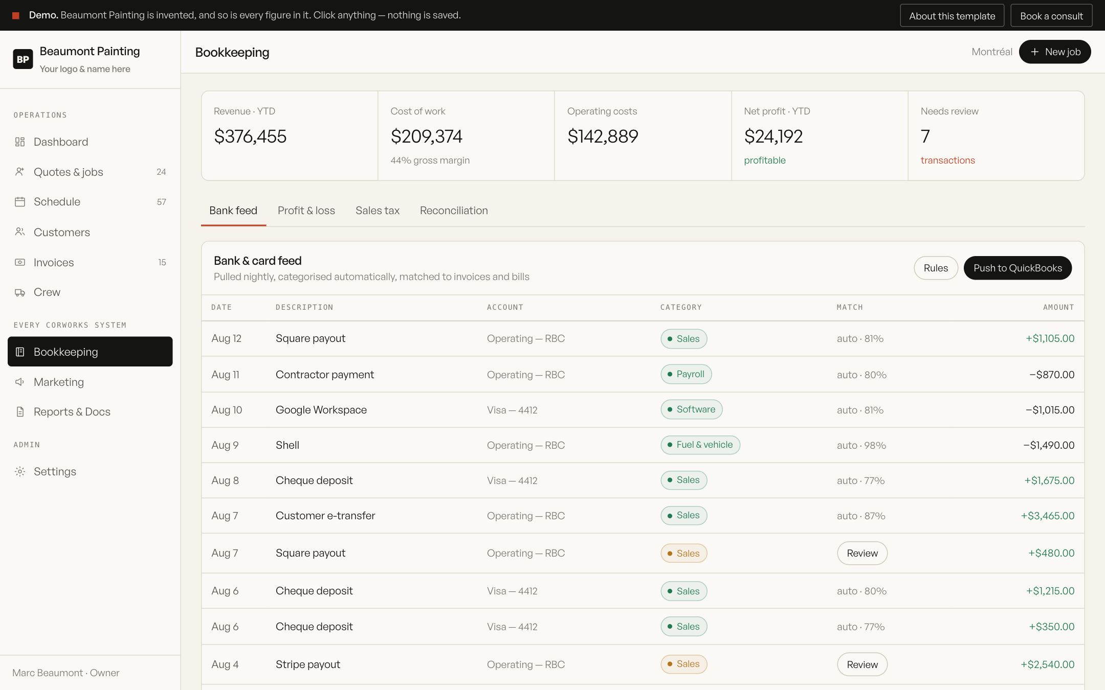 Bookkeeping
